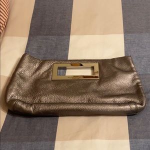 Michael Kors Silver Clutch